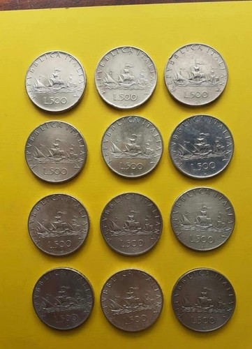 500 lire caravelle argento - lire,